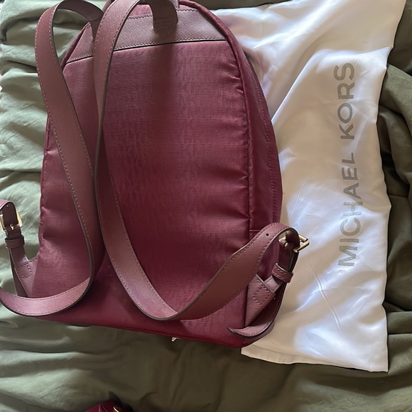 Michael Kors burgundy back pack